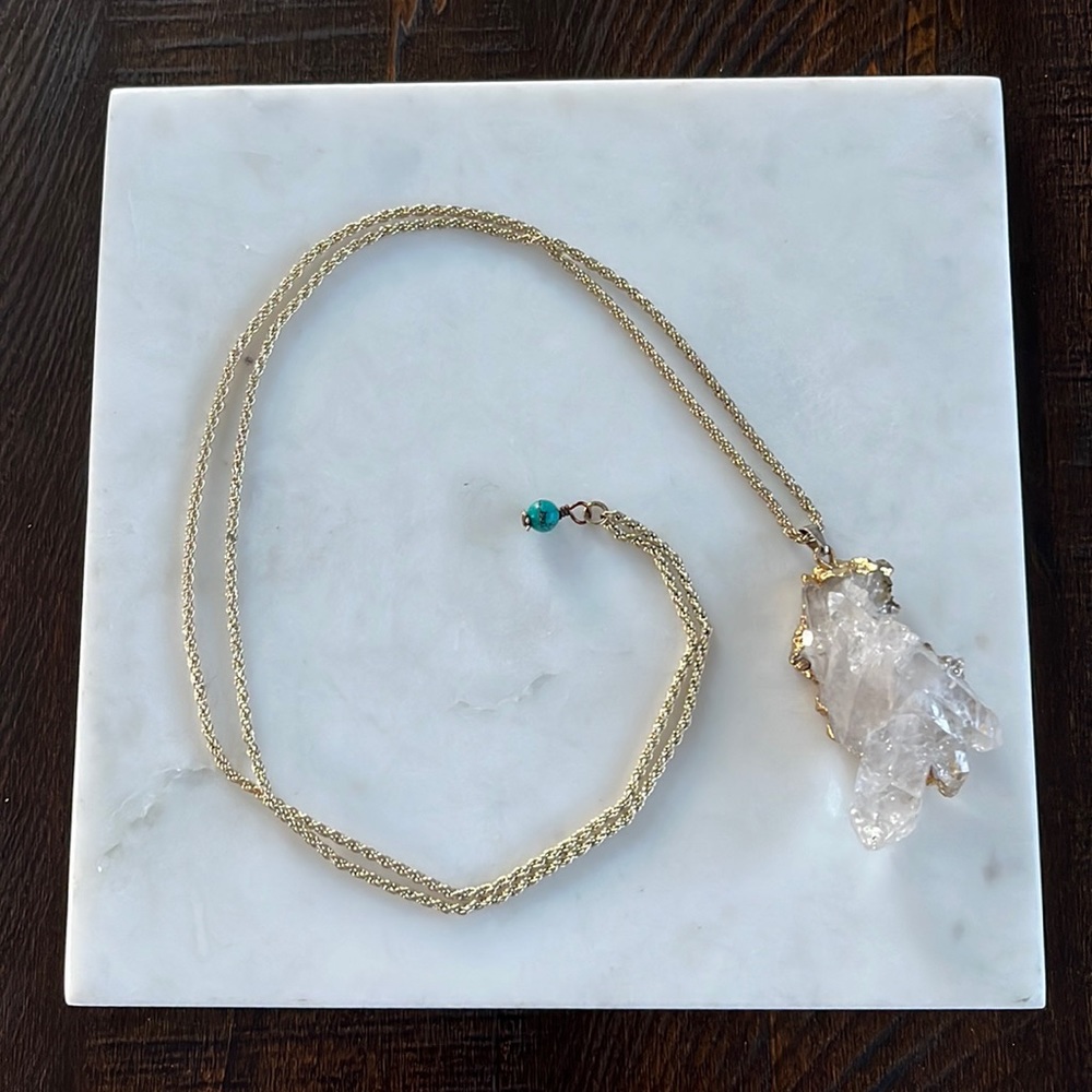Long Crystal Necklace